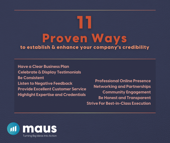 11 Ways to Establish Business Credibility