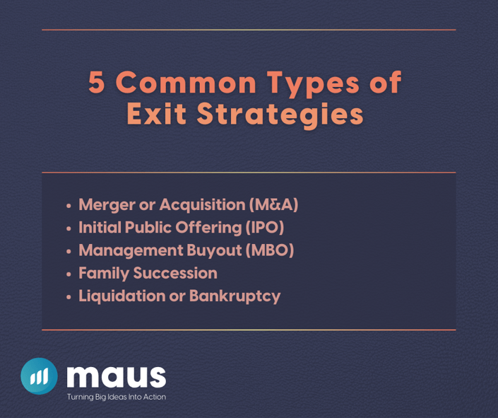 5 Common Types of Exit Strategies for Entrepreneurs