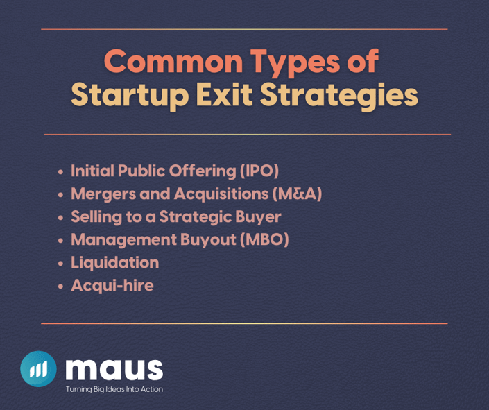 Common Types of Startup Exit Strategies