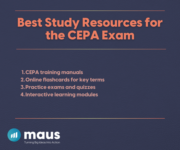 Study Resources for CEPA Exam