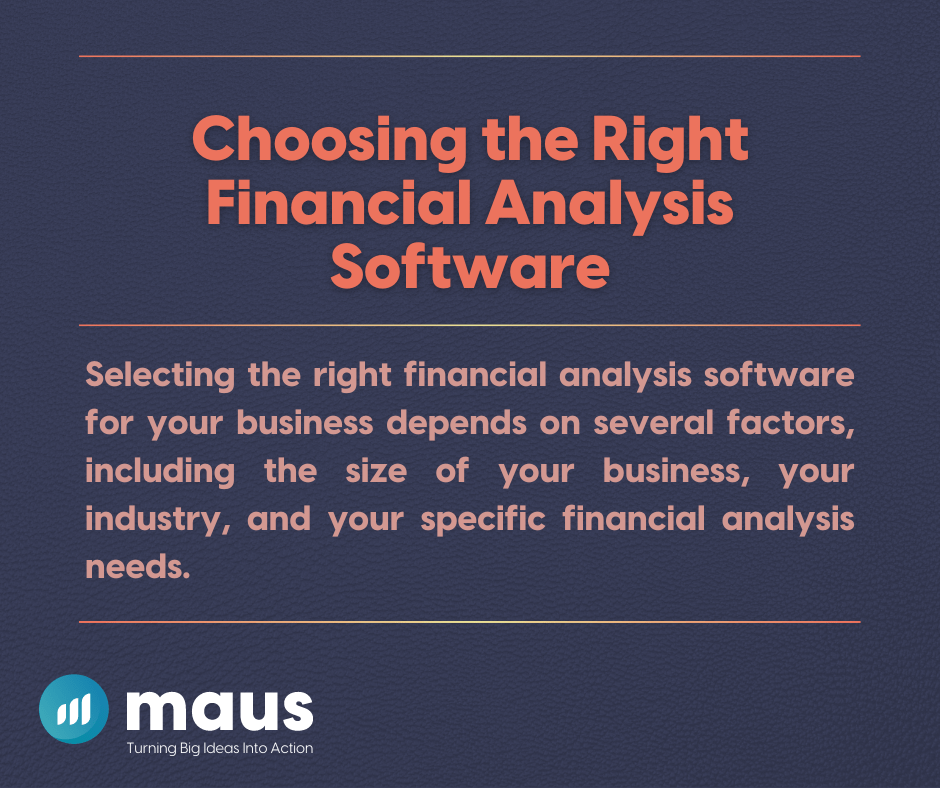 Choosing the Right Financial Analysis Software
